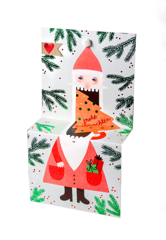 Weihnachtskrümelkarte Frohe Weihnachten