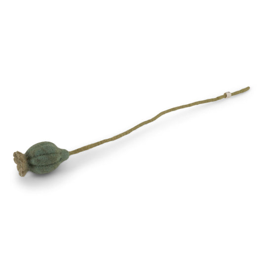 Poppy Seed Head - Felt Poppy Head
