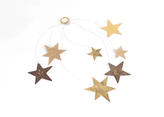 Kleiner Sternenregen Gold / Rost