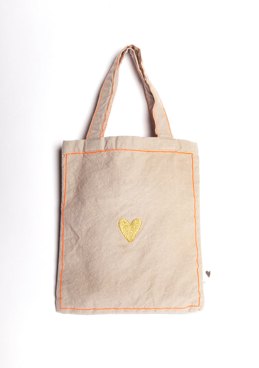 Geschenkbeutel Goldenes Herz