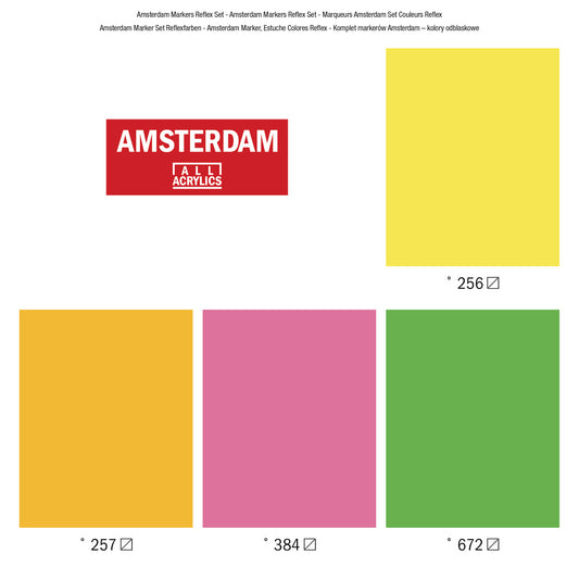 AMSTERDAM ACRYLMARKER REFLEXSET | 4 FARBEN