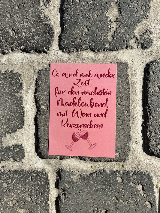 Mädelsabend-Postkarte