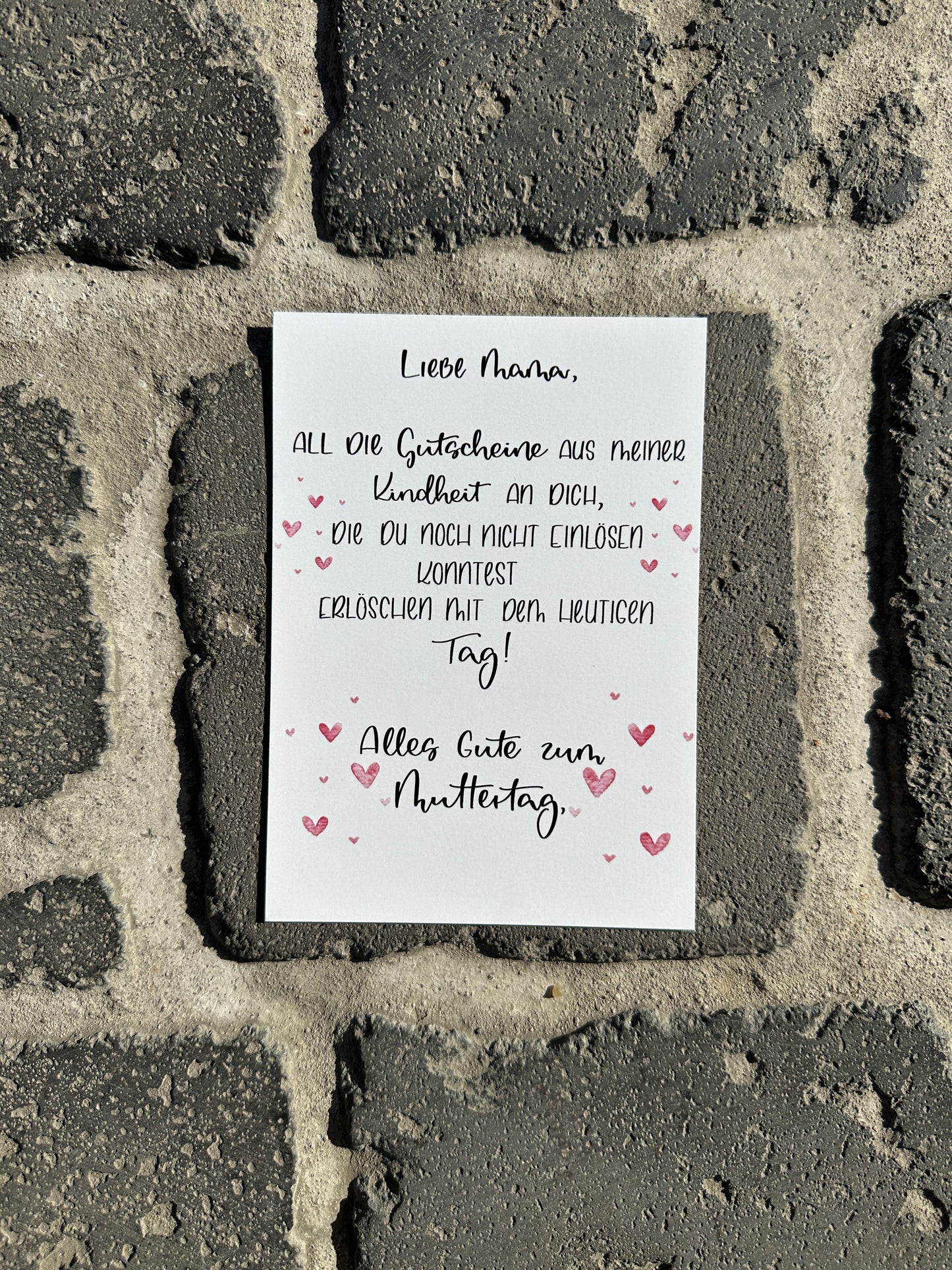 Lieve mama-ansichtkaart