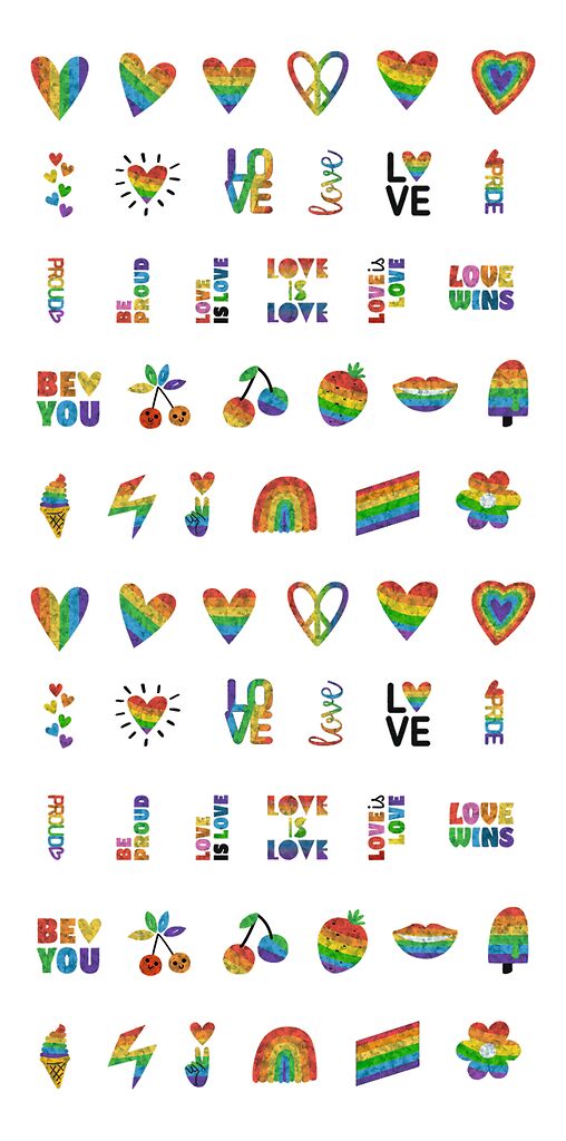 Fingertattoos Rainbow Love