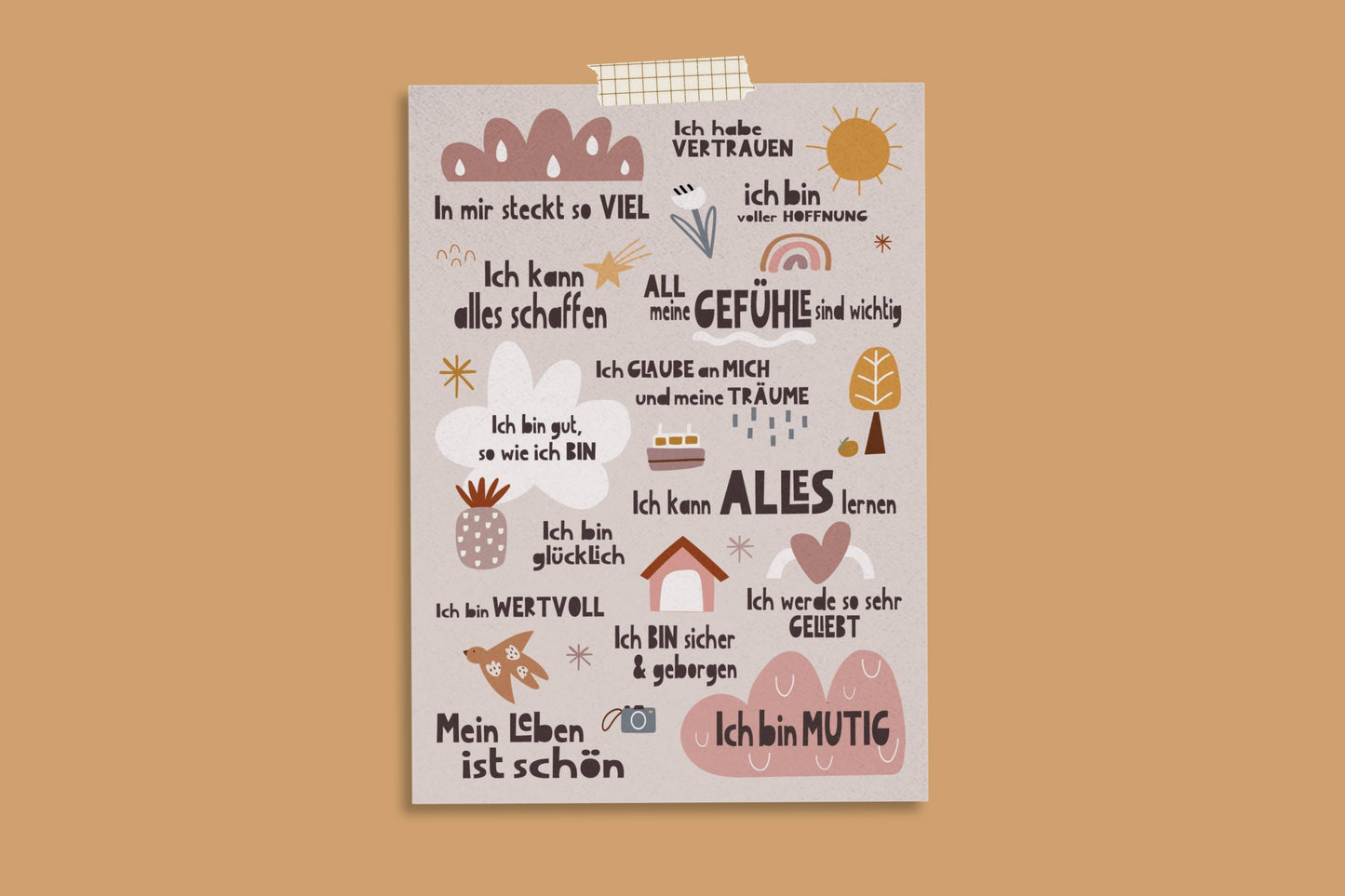 Affirmationskarte "Peaceful World"