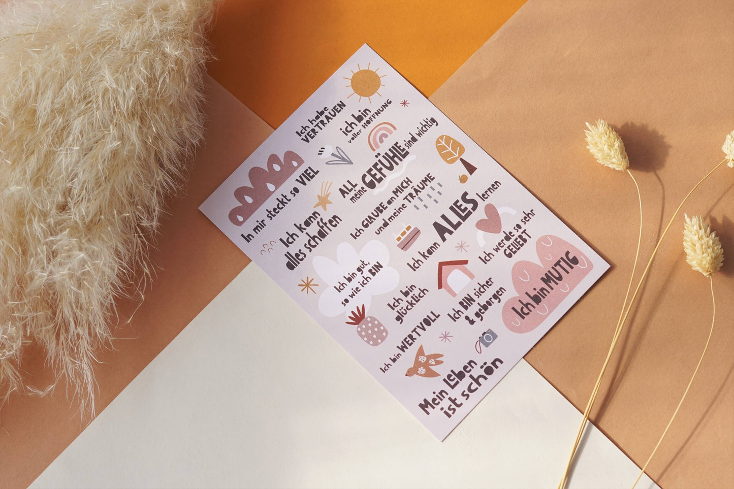 Affirmationskarte "Peaceful World"