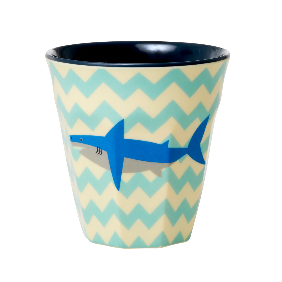 Melamine Mug medium - Blue - Shark Print