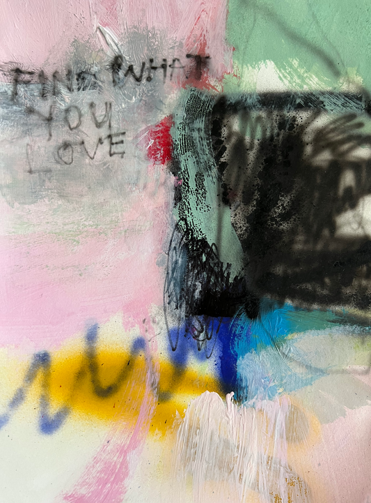 "Find what you love ..." Exklusive Postkarte aus der Artist Edition von der Berliner Künstlerin Elisa Klinkenberg