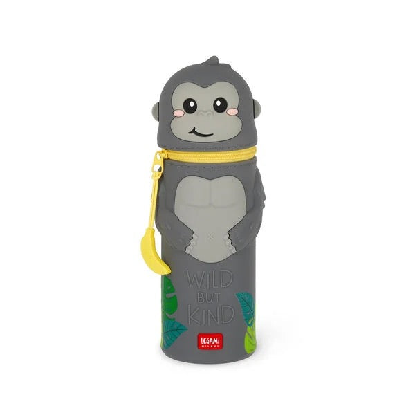 2-in-1 Kawaii Federmäppchen "Gorilla"