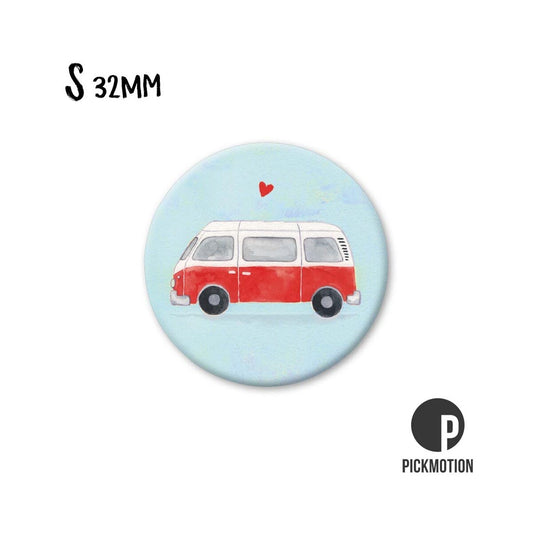 Magneet rond 32 mm "Bulli Love"