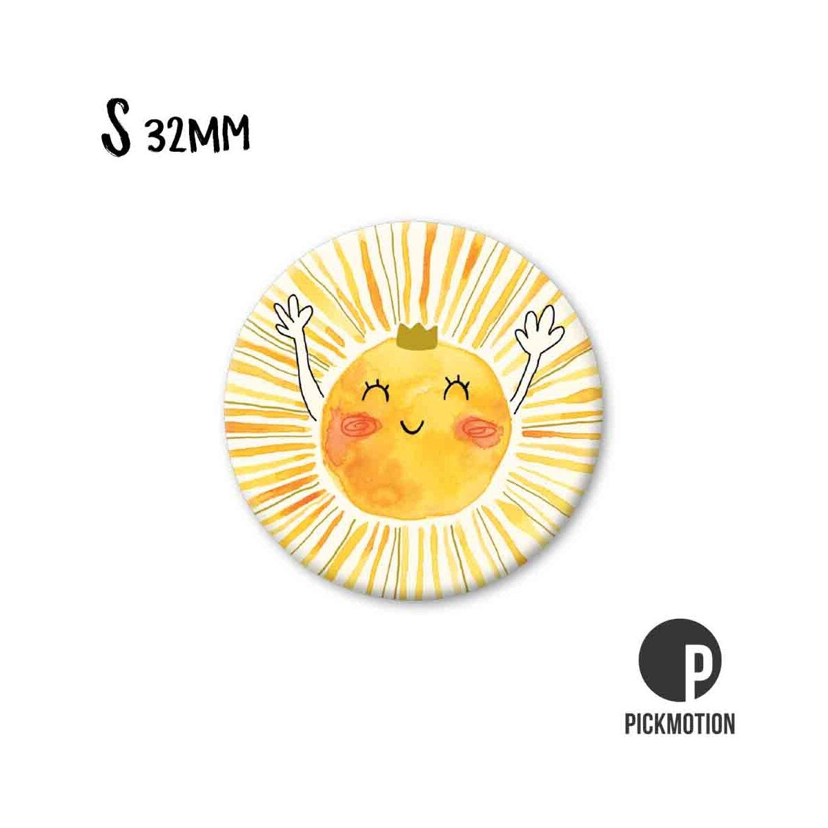 Magneet rond 32 mm "Zon"