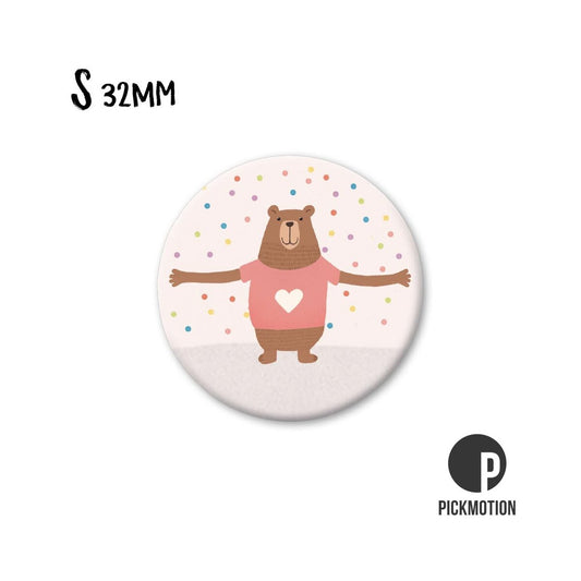 Magneet rond 32 mm "Beer"