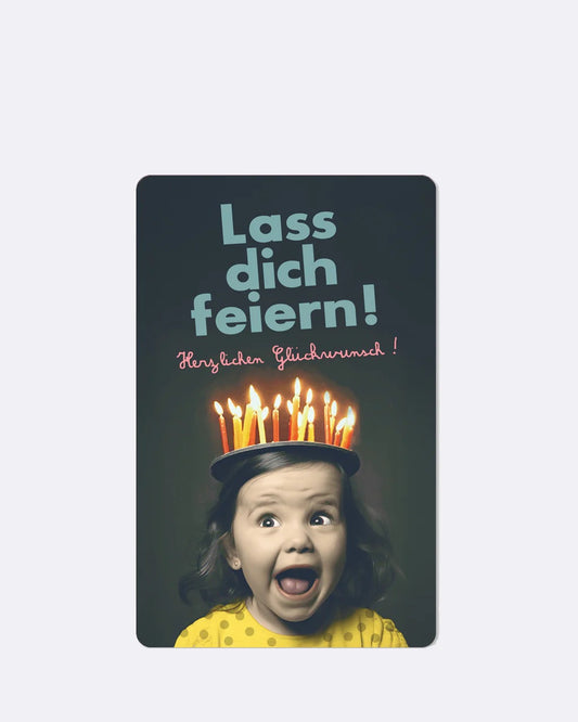 Lunacard briefkaart "Laat je vieren"