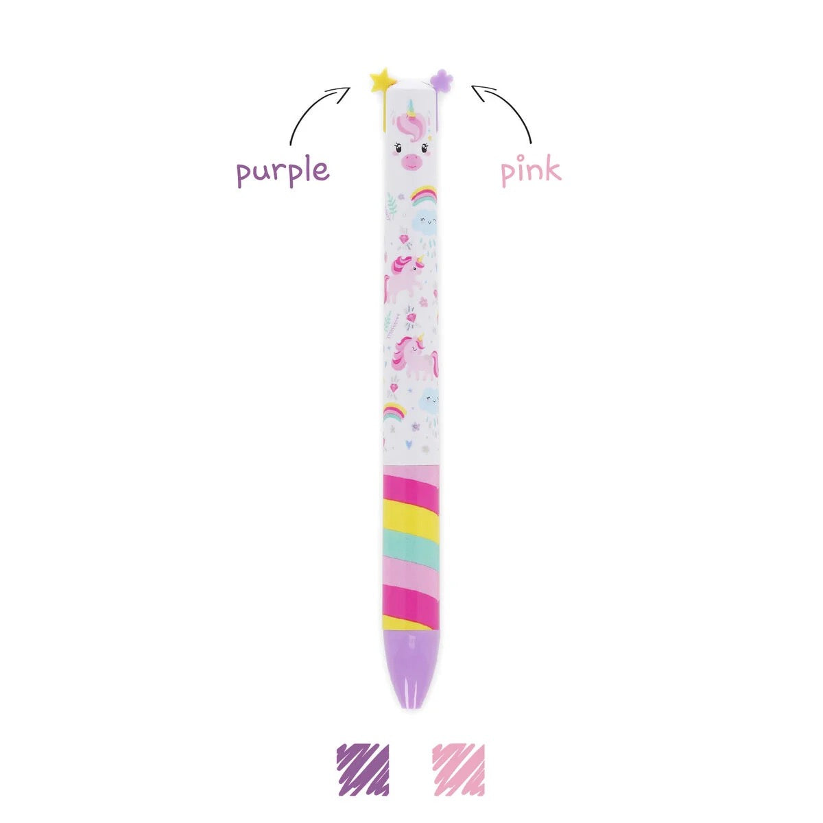 Two-color Unicorn Ballpoint Pen - Click&Clack