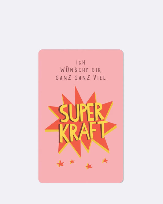 Lunacard-ansichtkaart "Superkracht"