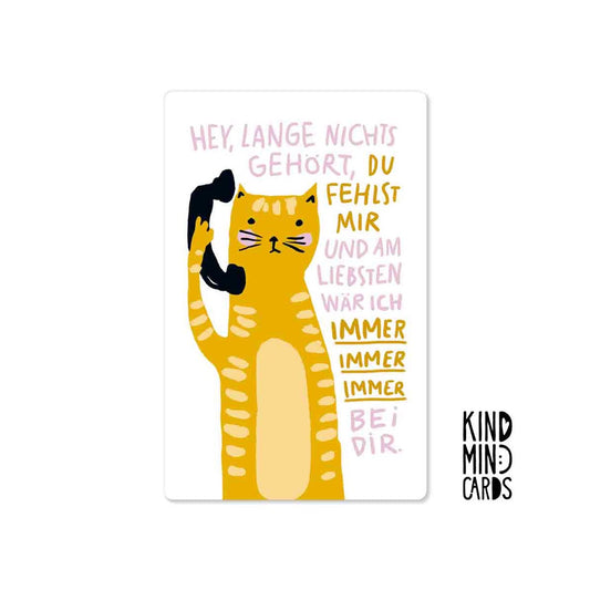 Kind Mind Card "Lang niets gehoord"