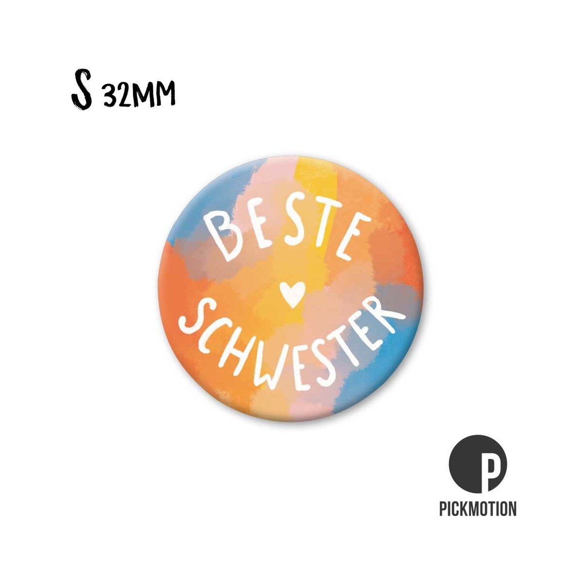 Magneet rond 32mm "Liefste zus"