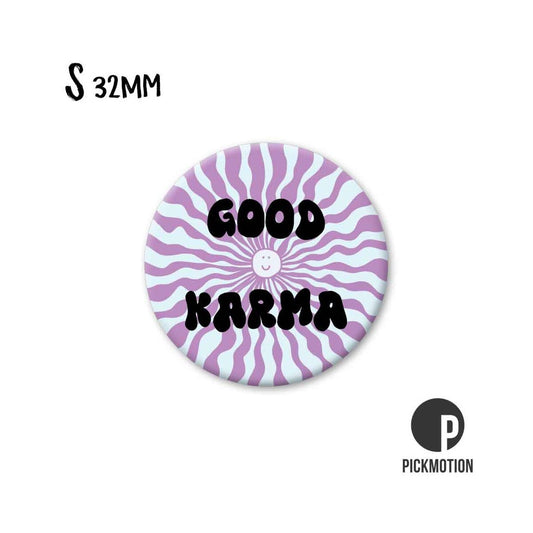 Magneet rond 32 mm "Good Karma"