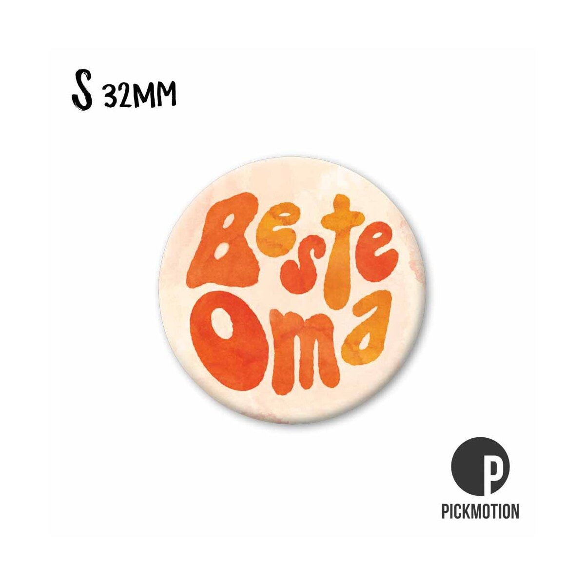 Magneet rond 32mm "Liefste oma"