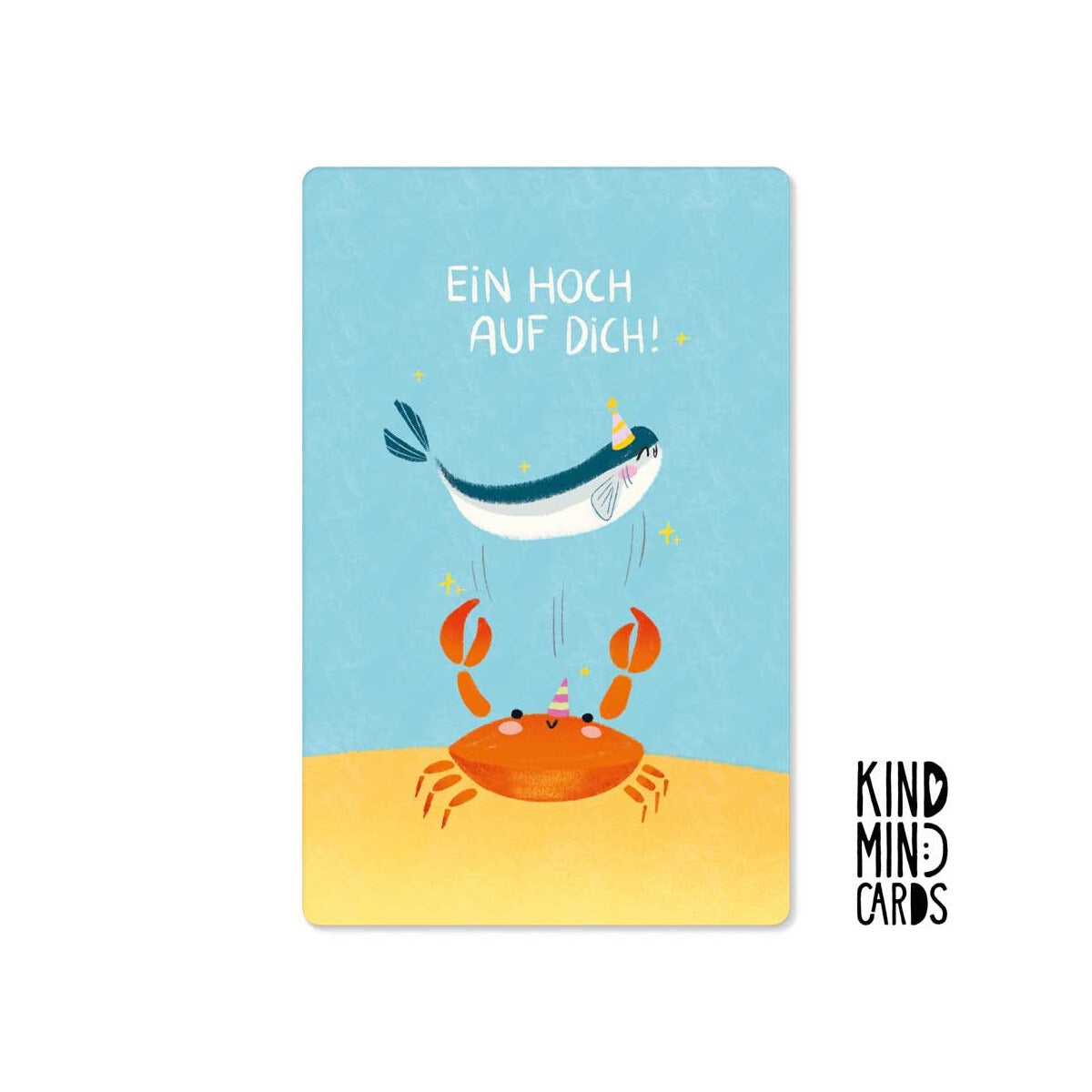 Kind Mind Card "Een toost op jou, Vis"