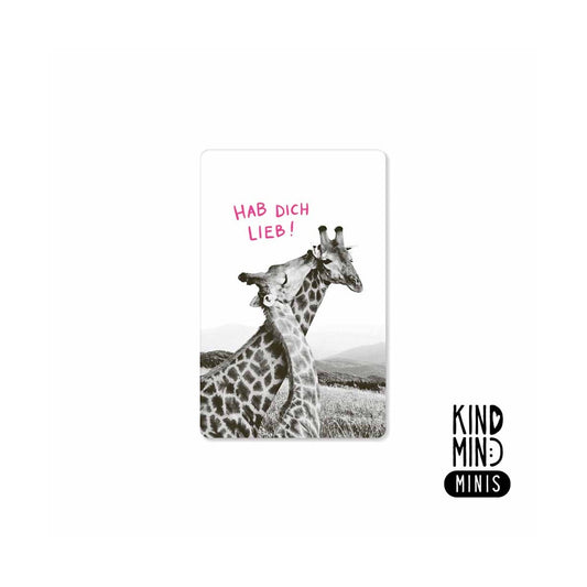 Neon Kind Mind Minis – "Ik vind je lief Giraffen"