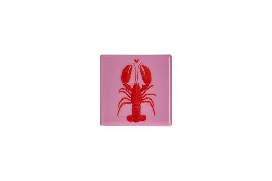 Love Tiles Fliese/ Untersetzer "HUMMER" -rosa