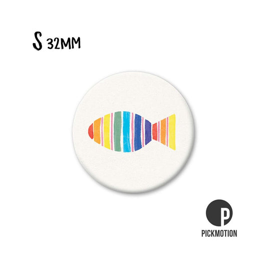 Magneet rond 32 mm "Rainbow Vis"