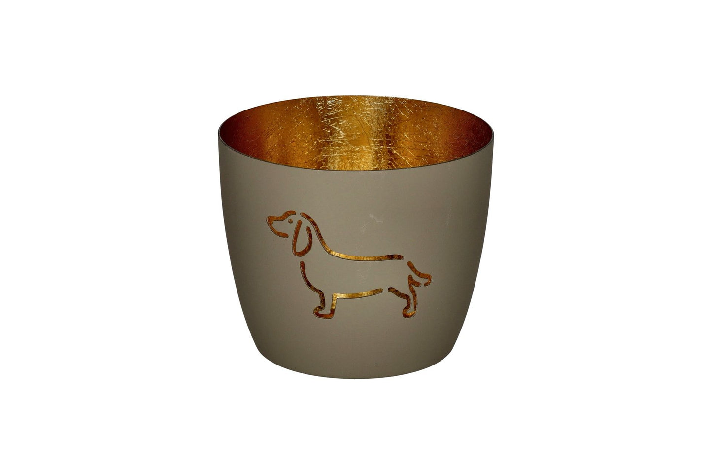 Lantern dachshund sandstone/gold