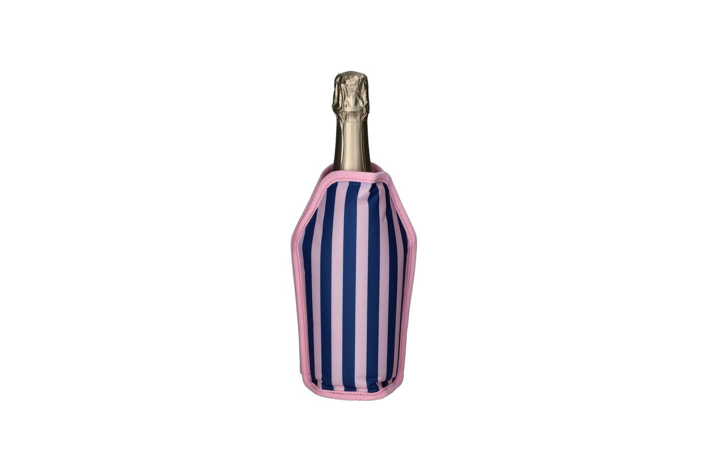 Koud, KOELMANCHET "STREEPJES" -blauw, roze