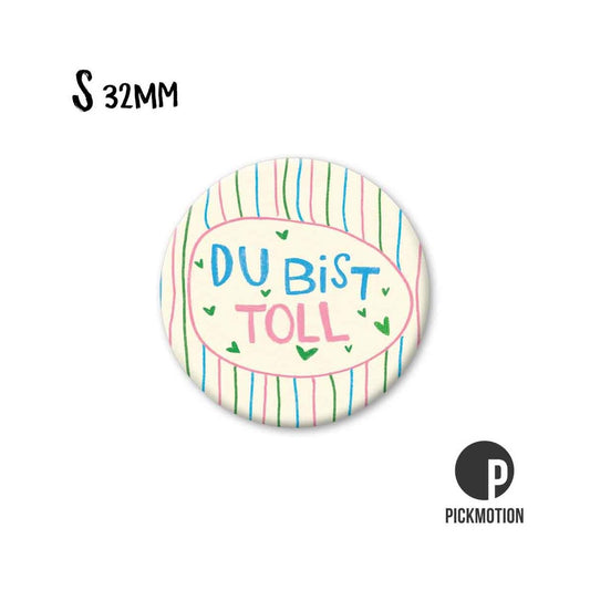 Magneet rond 32mm "Je bent geweldig lijnen"