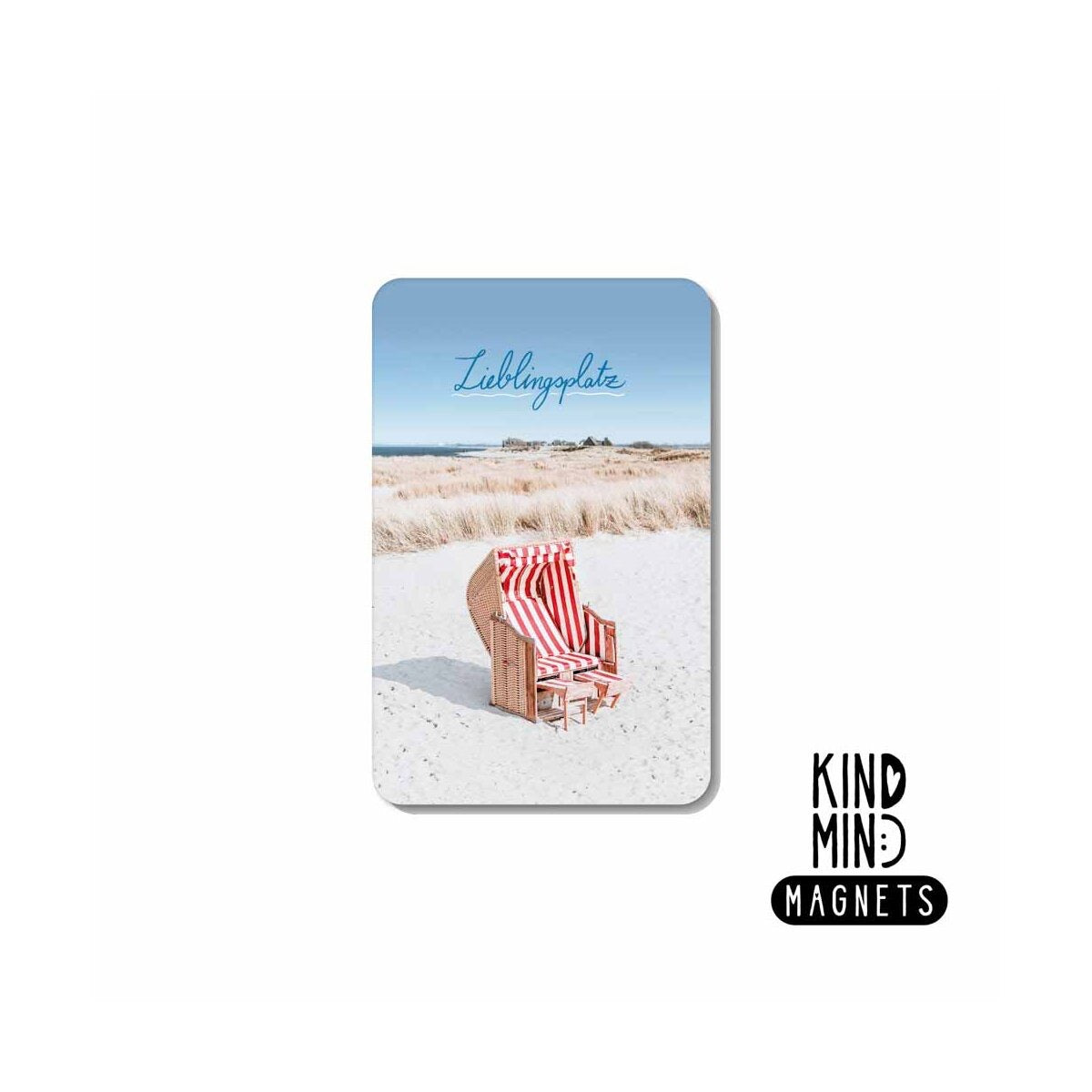 Kind Mind Magnet "Lievelingsplekje Strandstoel"