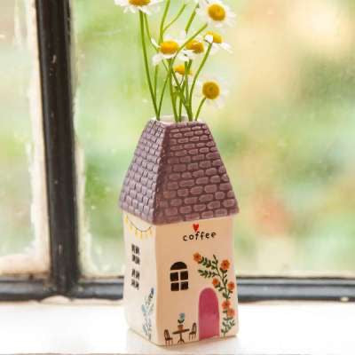 Cottage Bud Vase Coffee Cottage Natural Life