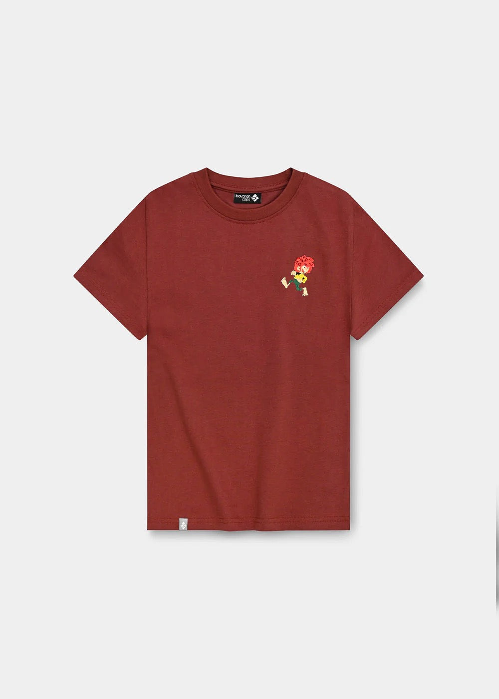 Kids T-Shirt "Grantig by nature" - black / dark red