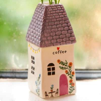 Cottage Bud Vase Coffee Cottage Natural Life