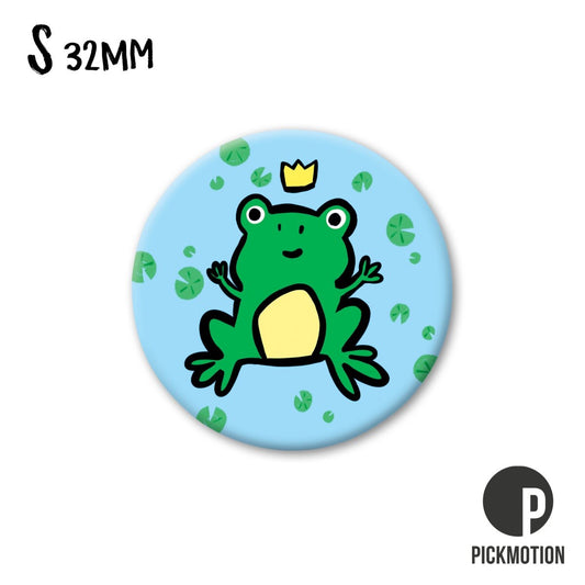 Magneet rond 32 mm "Lieve kikker"