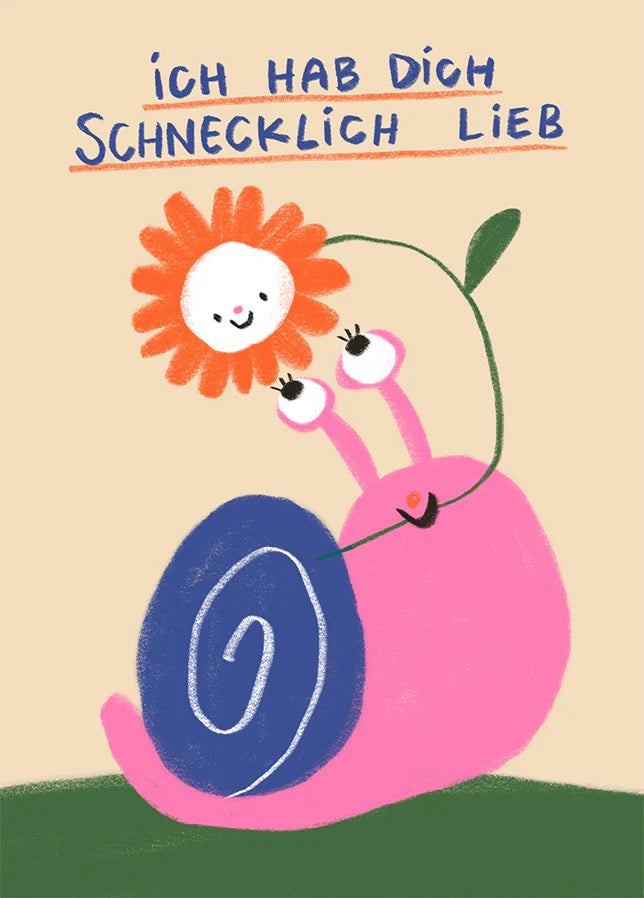 Postkarte "SCHNECKLICH LIEB"