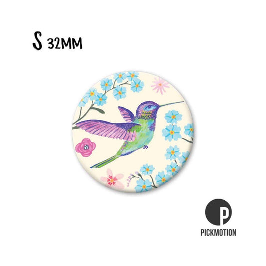 Magneet rond 32mm "Kolibrie"