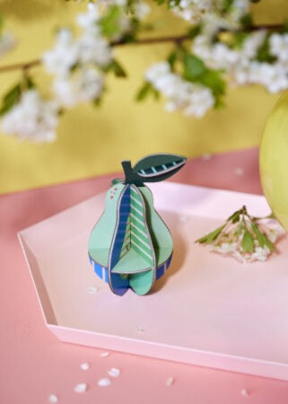 Pop-out Kaart "Peer" – Unieke Wenskaart & Mini-Decoratie