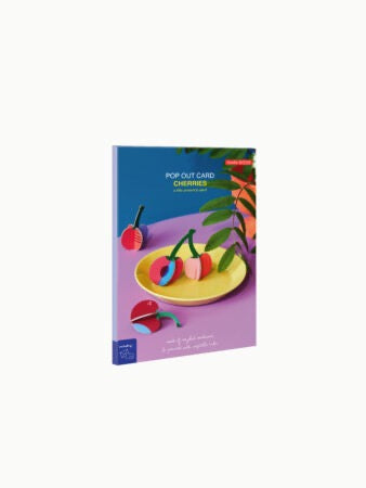 Pop-out Card „Kirschen“ – Einzigartige Grußkarte & Mini-Deko