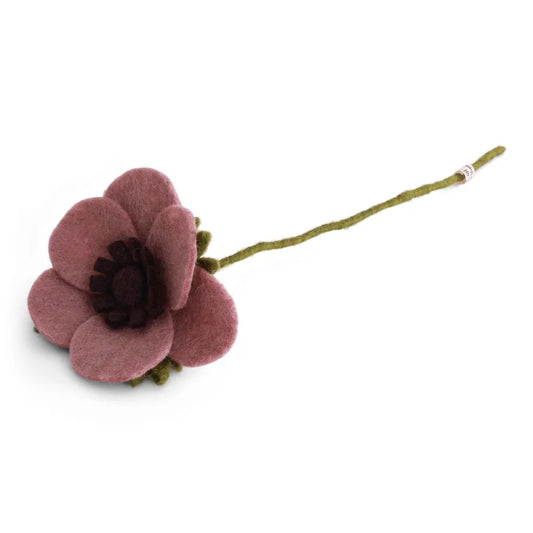 French Anemone-Dusty Rose Felt