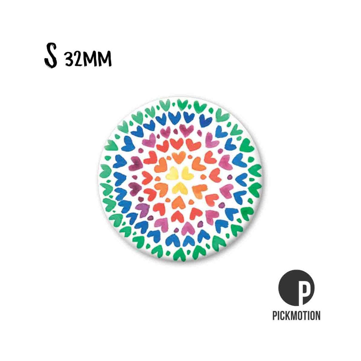Magneet rond 32mm "Mandala 03"
