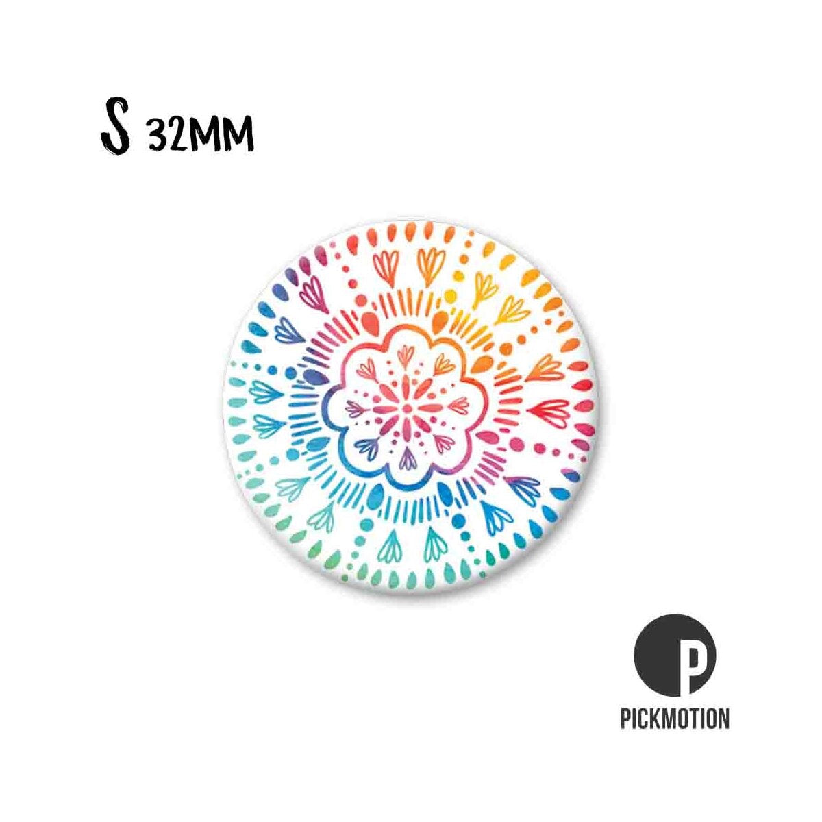 Magneet rond 32mm "Mandala 05"
