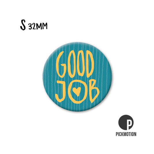 Magneet rond 32mm "Good Job"