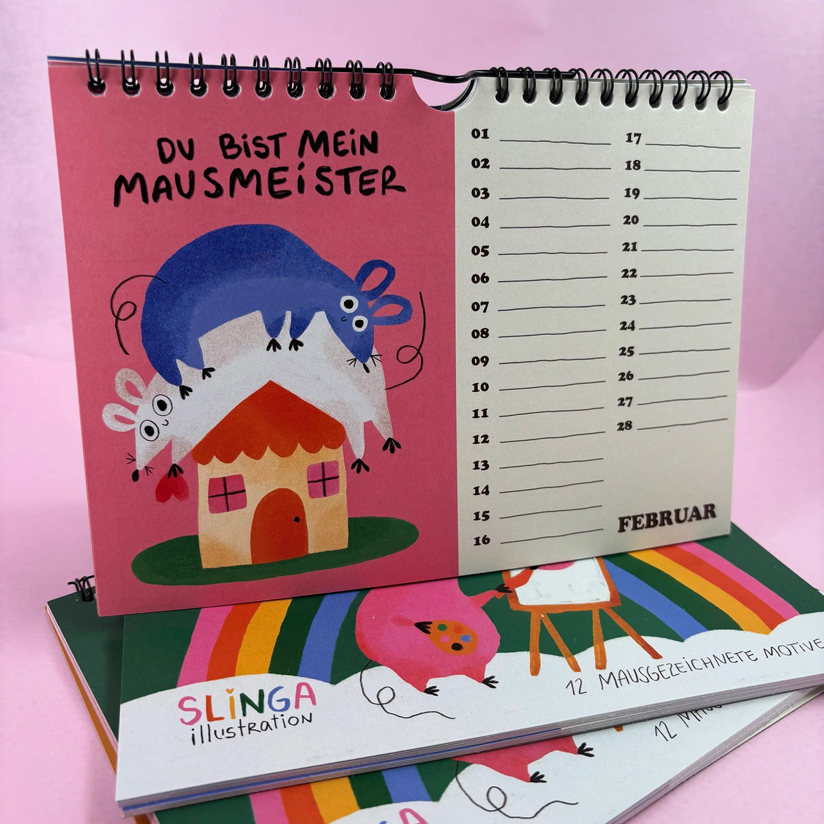 Slinga Illustration – Der Mausigste GeburtstagsKalender 🐭🎂