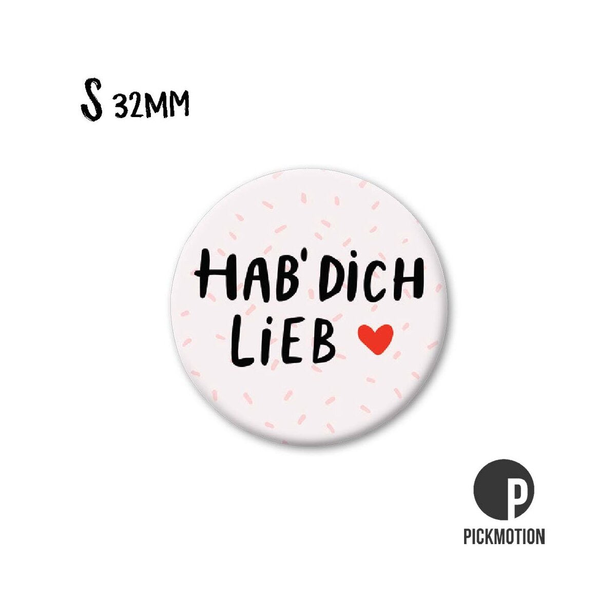 Round magnet 32mm "Love you"