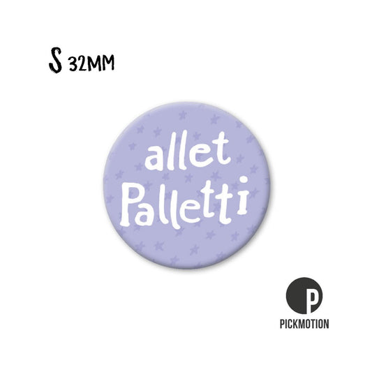 Magneet rond 32mm "alles Paletti"