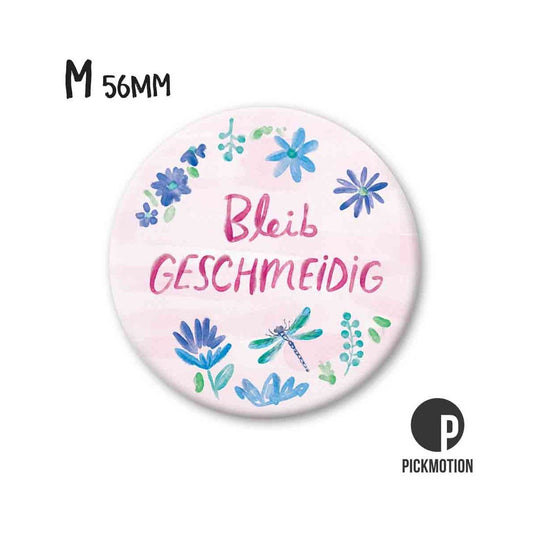 Magneet rond 56 mm "Blijf soepel"