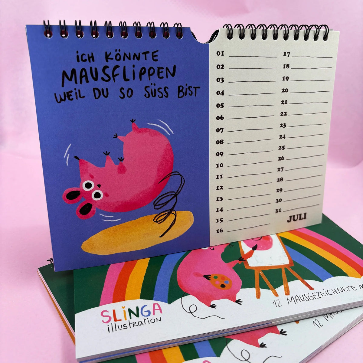 Slinga Illustration – Der Mausigste GeburtstagsKalender 🐭🎂