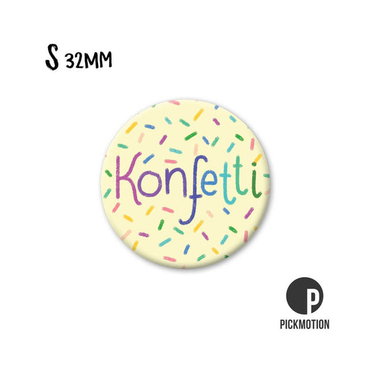 Magneet rond 32 mm "Confetti"