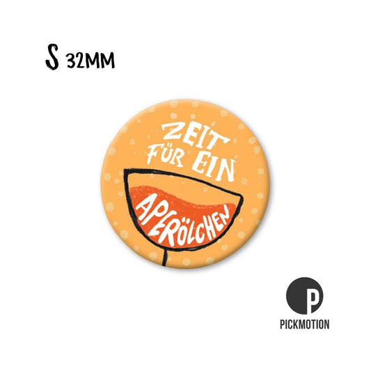 Magneet rond 32mm "Tijd voor een Aperolletje"